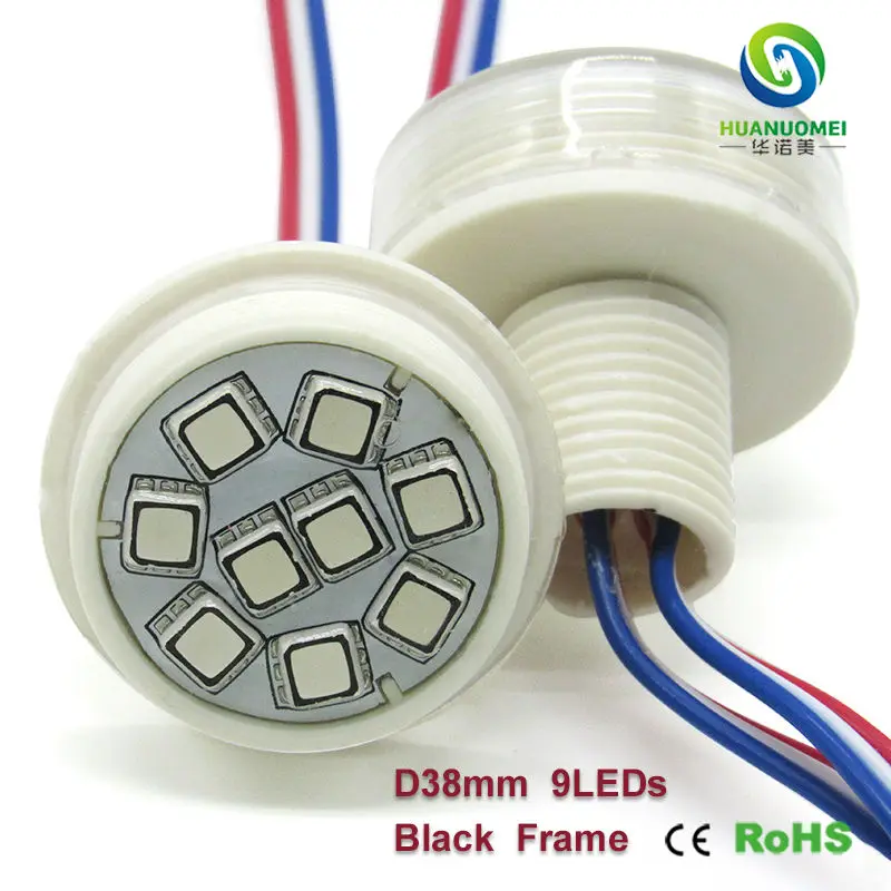 Адресная СВЕТОДИОДНАЯ 12 в 38 мм 9 светодиодов ucs1903 5050 rgb smd Водонепроницаемая