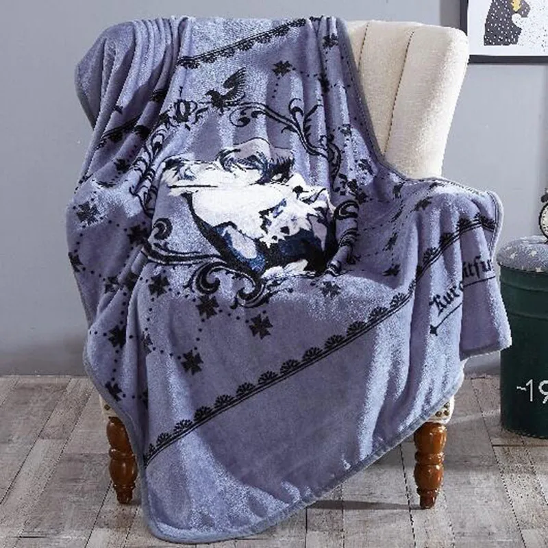 Черное одеяло бутлер для дома и офиса аниме кондиционер дивана Флисовое