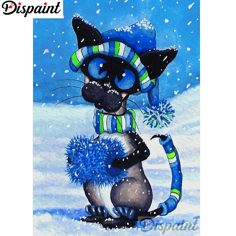 Dispaint DIY 5D алмазная картина &quotмультяшный Кот&quot полная Алмазная вышивка продажа