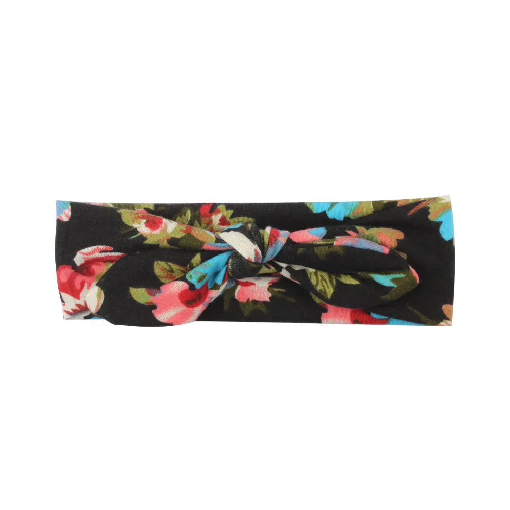 Baby Kids Girls Cute Polyester Elastic Cotton Rabbit Bow Ear HairbHeadband Turban Knot Head Wraps clothes | Детская одежда и обувь