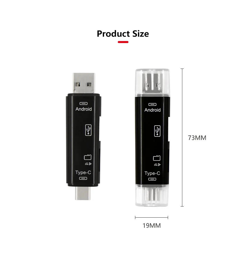 3 в 1 тип-c кард-ридер Micro usb type-C универсальный флеш-накопитель usb 3,0 разъем адаптера высокоскоростной TF считыватель карт памяти