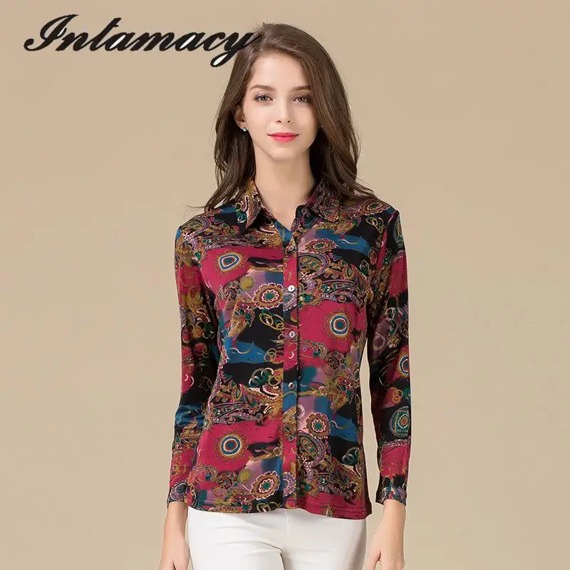 Новая шелковая трикотажная рубашка свободная большого размера из 100%