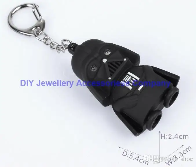

Dhl Free 100Pcs Mixed Colors Star Wars Skywalker Keychain Darth Vader Led Luminous Key Chains Birthday Gift Toys With Sounds