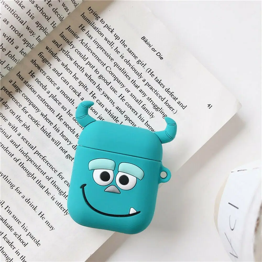 4 For Apple AirPods Silicone Charging Headphones Cases 3D Cartoon Wireless Bluetooth Earphone Case For Airpods Protective Cover - Цвет: 4