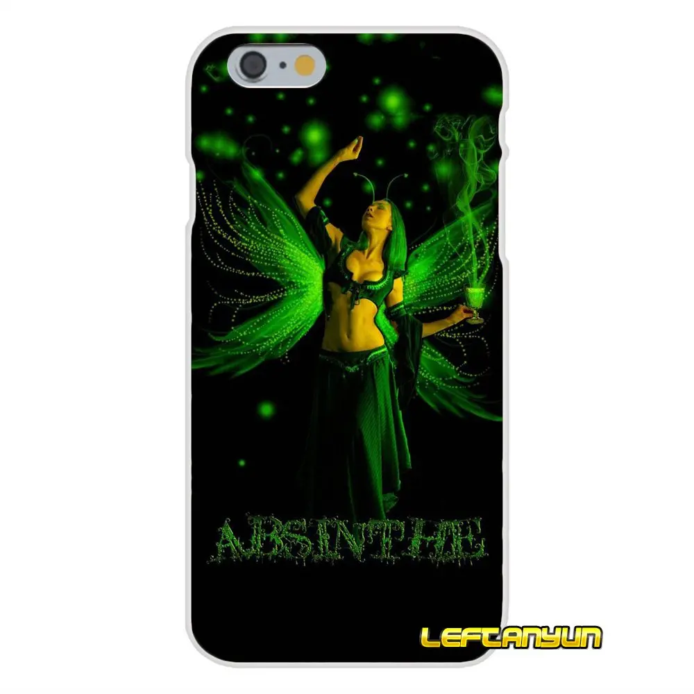 Absinthe Green Fairy drink аксессуары для телефона Чехлы iPhone X 4 4S 5 5S 5C SE 6 6S 7 8