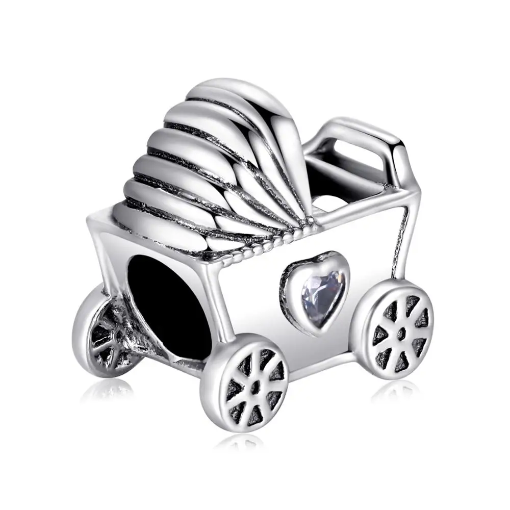 Jewelrypalace 925 пробы серебро Семья Любовь Детские коляски бусины талисманы Fit Браслеты для новинки женщин Лидер продаж