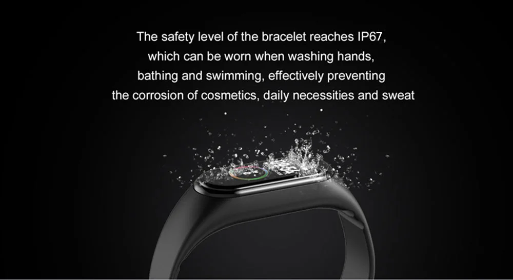 Smart Bracelet IP67 Waterproof Fitness Tracker Band Blood Pressure Heart Rate Monito Sleep monitoring Smart Wristband