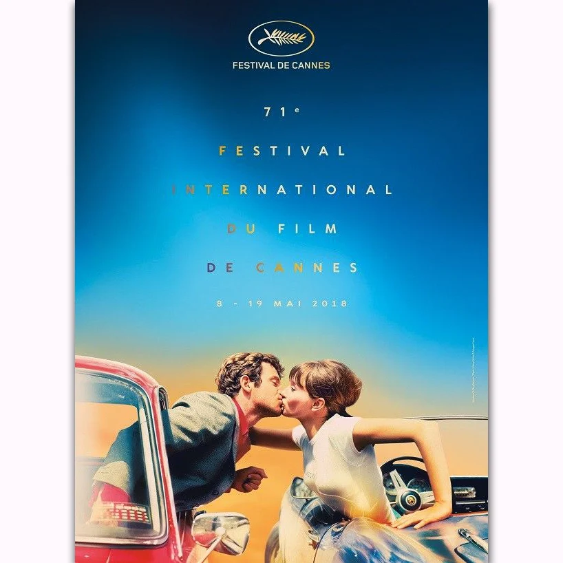 FX035 Каннский кинофестиваль 2018 международное событие классика любовь постер