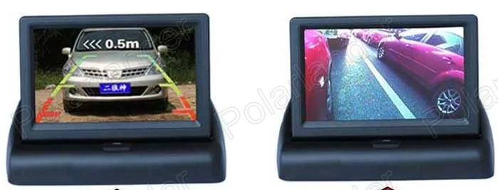 for Camera DVD supports two ways of video input reverse priority 4.3 inch Foldable TFT Color LCD car Monitor display | Автомобили и