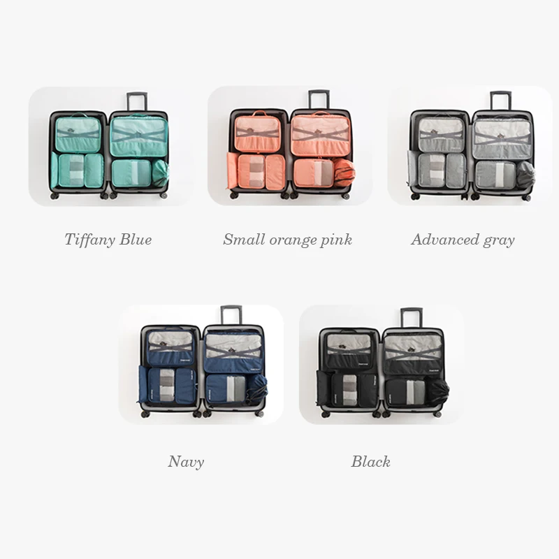 SEREQI дорожная сумка 7 шт. в комплекте упаковочный куб большая емкость сумок