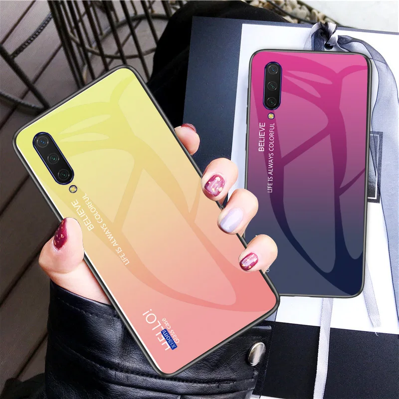 Чехол для Xiaomi Mi A3 роскошный жесткий защитный чехол накладка из закаленного