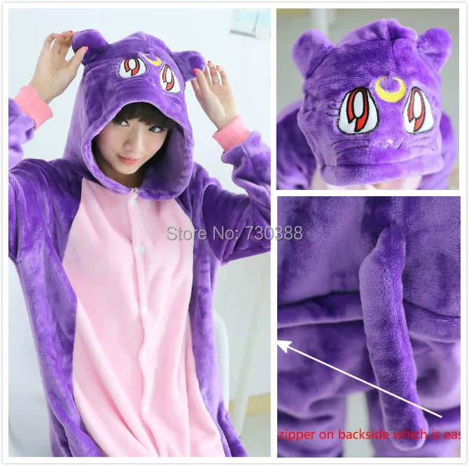 Новинка Аниме Сейлор Мун Диана фиолетовый Луна Кот комбинезон для косплея