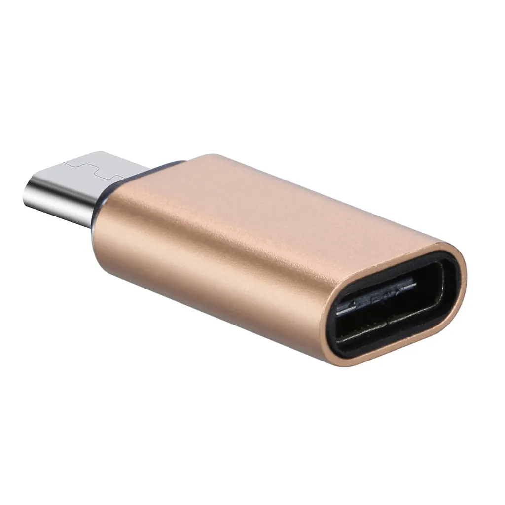 Micro USB 2 0 Type B папа к 3 1 C Женский адаптер для зарядки данных 12 21|Переходники и