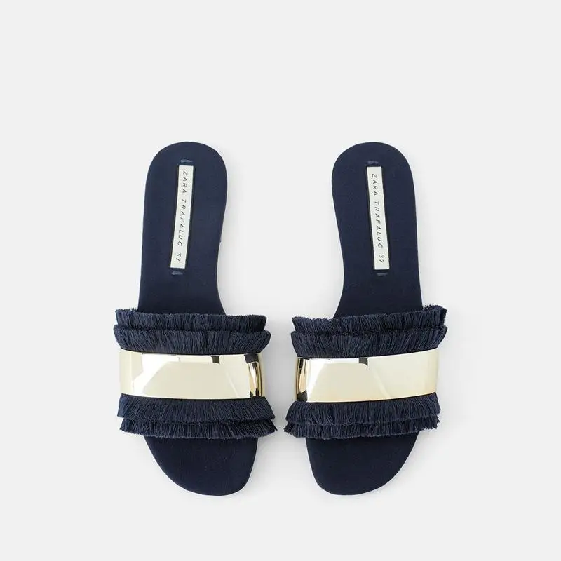 Женские шлепанцы сезон лето Новинка 2019 года цветные сандалии на плоской подошве