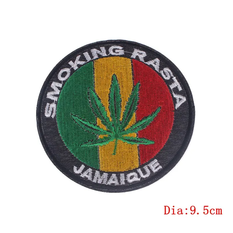 Винтажные милые нашивки в стиле бохо с зелеными пальмовыми листьями вышитые