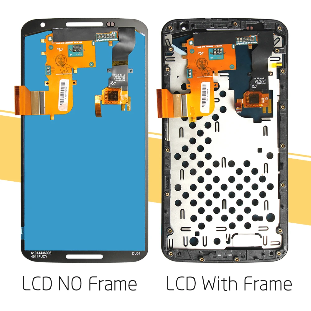 Протестированный 5 96 дюймов 2560x1440 дисплей для Google Motorola Moto Nexus 6 XT1100 ЖК кодирующий