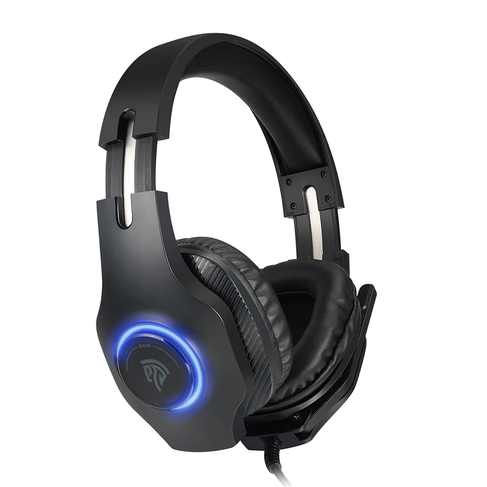 Virtual 7,1 usb-наушники EasySMX VIP002D Игровые наушники Проводная гарнитура с RGB подсветкой микрофон наушники для ПК PS4