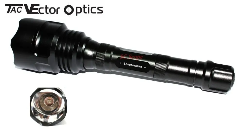 Светодиодный тактический фонарь Vector Optics Longbowman Cree R2 440 люмен перезаряжаемый для