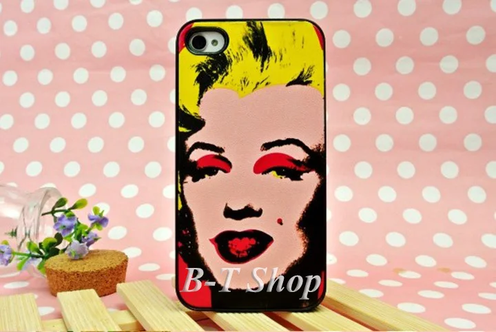 2 Patterns Retail Packing Sexy Lady Marilyn Monroe Cell Phone Cases&Covers For Iphone 4/4S&5/5S Protection Cellular Accessories |