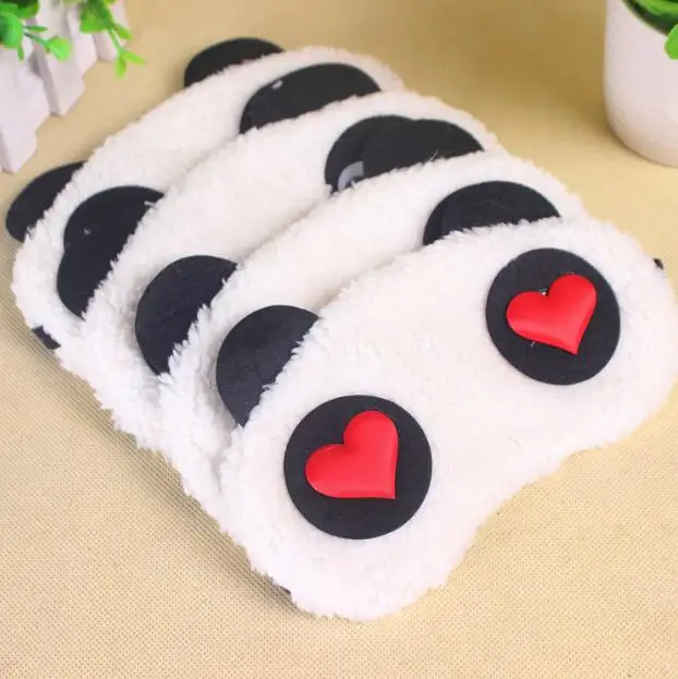 Лидер продаж 3 шт./лот милая маска для сна с изображением панды и глаз мягкая