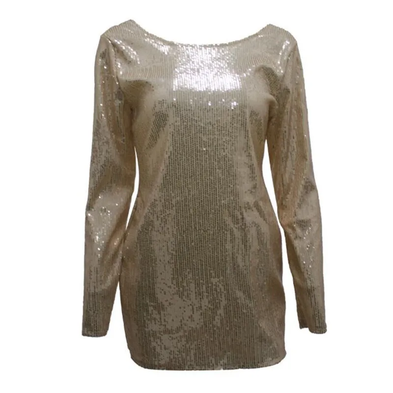 Новинка женское сексуальное мини платье с открытой спиной розовое золото