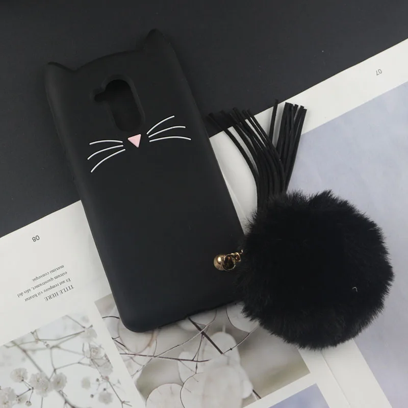 Милый силиконовый чехол с 3D рисунком для huawei Honor 6A, чехол s, Япония, блестящая борода, кошка, кошечка с милыми ушками, чехол для телефона Honor 6A Pro