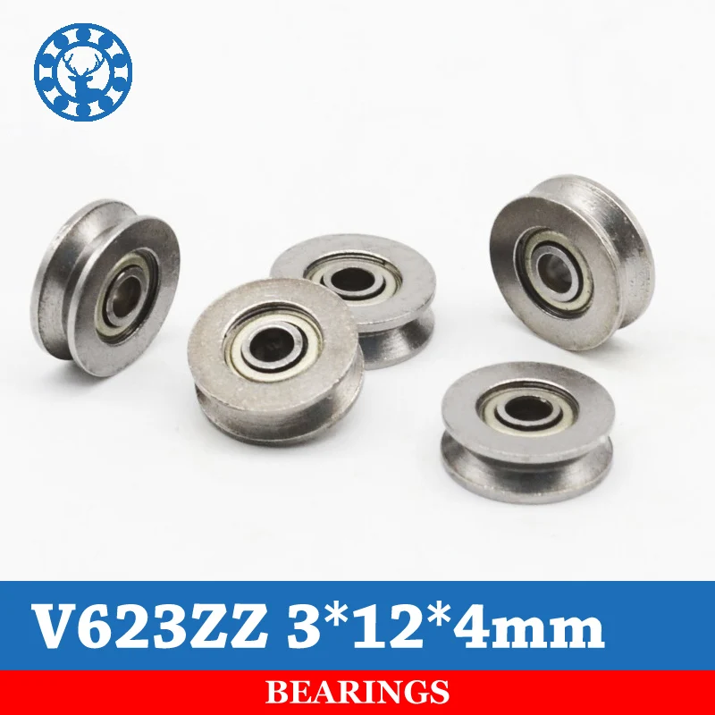 10 шт. V623ZZ V623Z V623 623 в 3*12*4 мм канавка радиальный шарикоподшипник шкив для