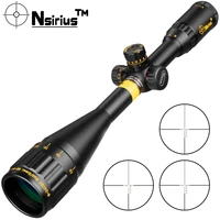 nsirius 6 24x50 aoe gold tactical riflescope optical sight red green llluminate crosshair hunting rifle scope