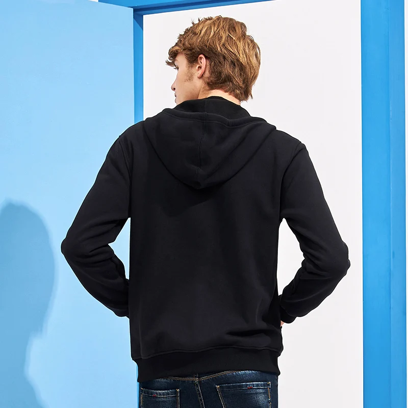 Толстовка мужская зимняя на молнии 100% хлопок AWY701217|brand hoodie men|fashion menhoodies men |