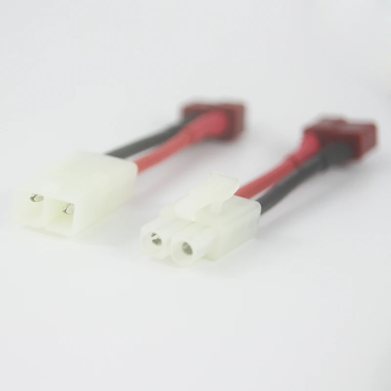 OliYin 100 пар L50 мм штекер и гнездо от Tamiya к T Разъемы 14AWG силикагелевый кабель для FPV