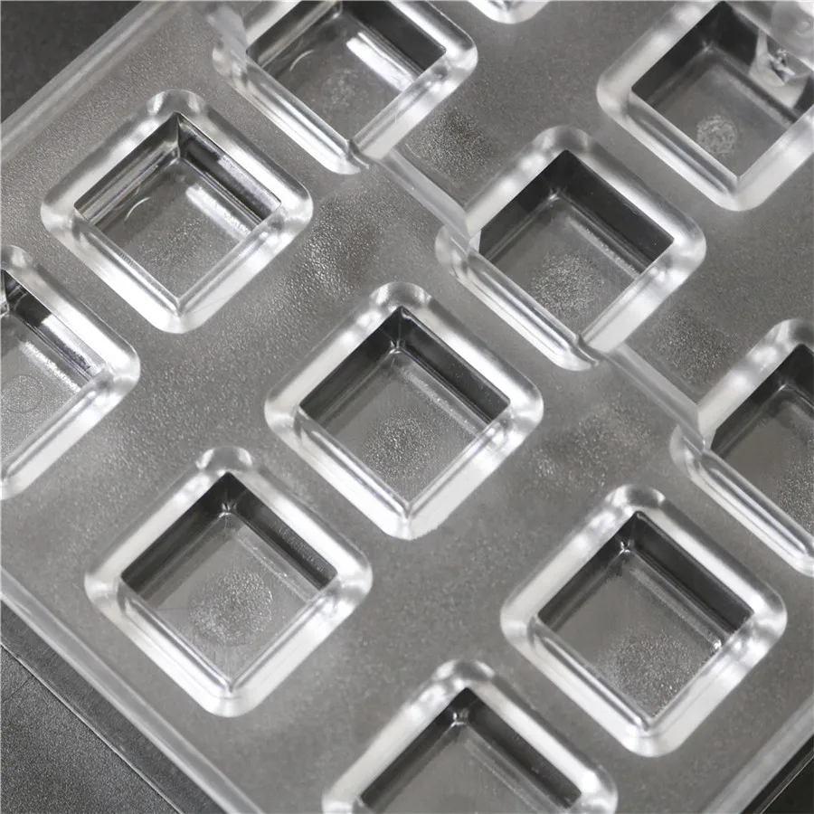 1 шт. 24 полостей квадратная форма кубика Твердые поликарбонатные формы для