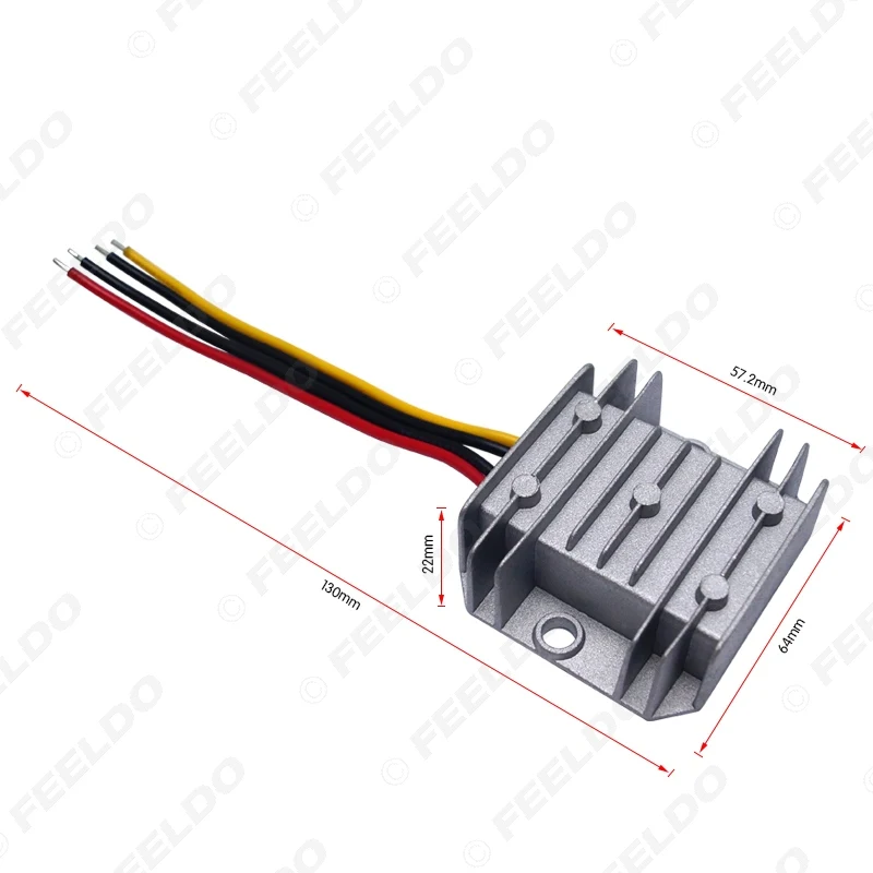 FEELDO 4 шт. автомобильные грузовики DC24V к DC12V 10A 120 Вт преобразователь трансформатор