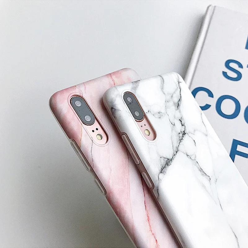 Retro Matte Granite Marble Silicone Case For Huawei P30 P20 Pro P30Pro P20Pro Nova 3 3i Mate 20 Lite P Smart Plus Back Cover |