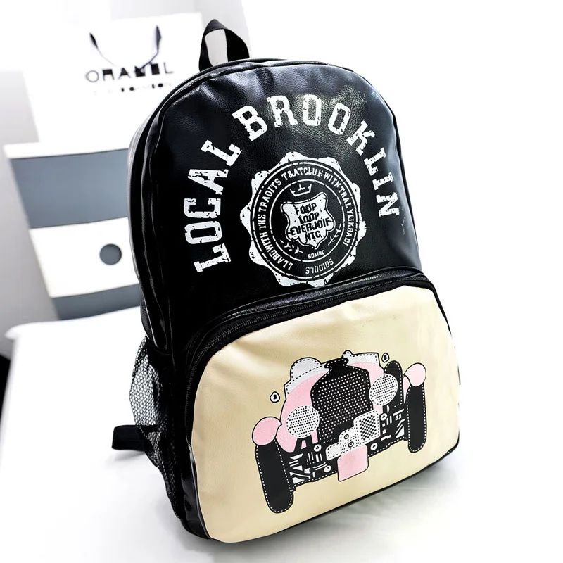 2014 new fashion PU leather shoulder bag pattern Korean wholesale handbags schoolbags | Багаж и сумки