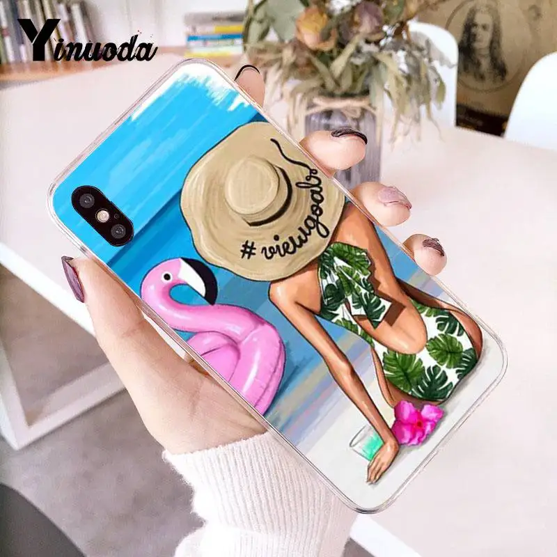 Чехол для iphone 13 7 6 X модная Рождественская девушка распродажа Роскошный чехол