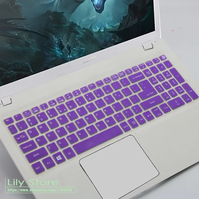 Силиконовая крышка клавиатуры протектор для acer Aspire Vn7-792G F15 F5-571 F5-573G/Aspire 3 A315/Aspire 7 A715 15 17 дюймов