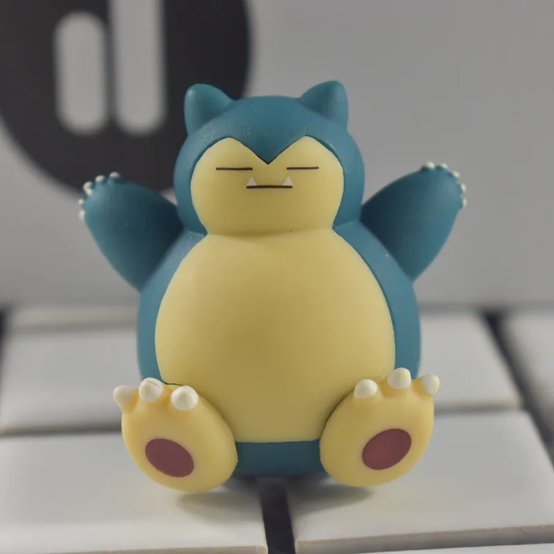 5 стилей Аниме мультфильм 4 см Snorlax фигурка милый мини ПВХ Коллекция модель