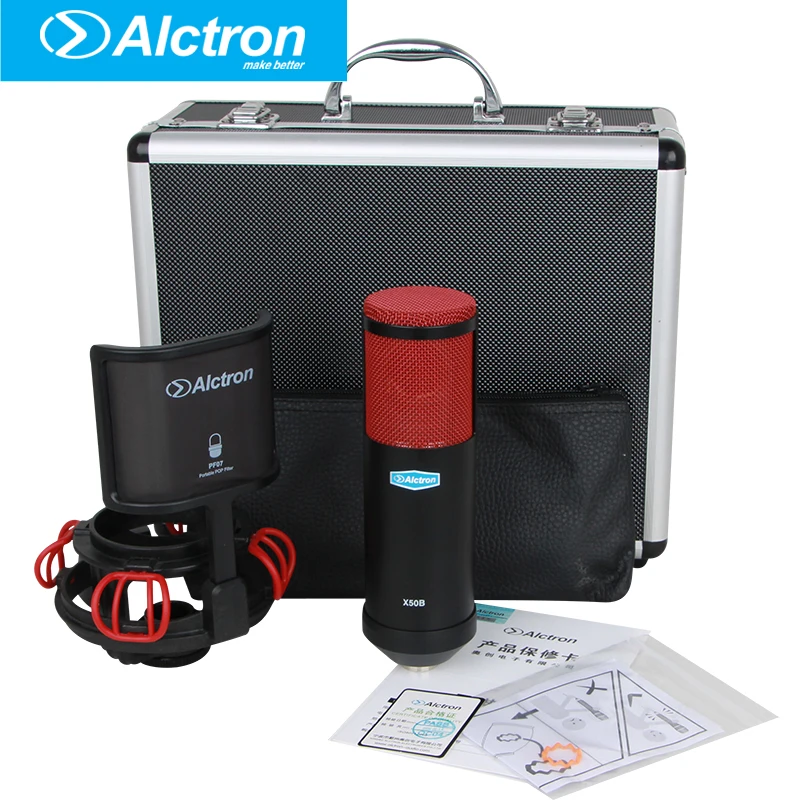 Alctron X50B профессиональный конденсаторный микрофон с большой диафрагмой для