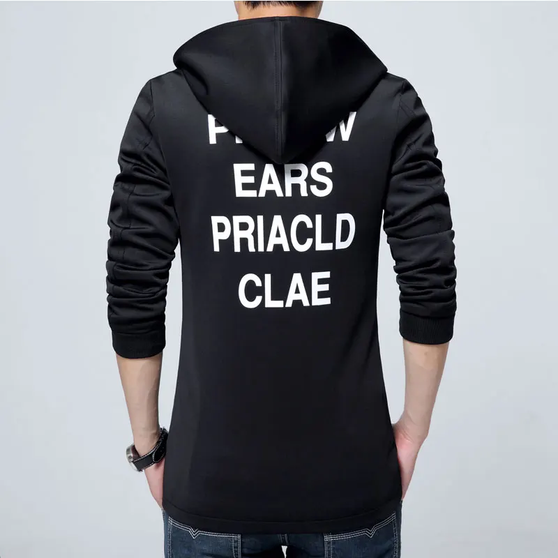 Солидный Мужчина Зимняя Куртка 2016 Новая Мода Зимнее Пальто Полиэстер С Длинным