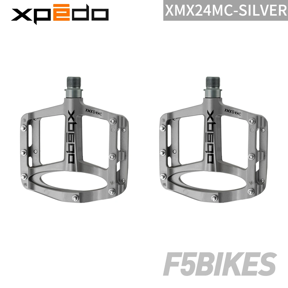Wellgo XPEDO MTB велосипедные педали SPRY XMX24MC сверхлегкие магниевые mtb педали для шоссейного велосипеда 6 цветов 255 г - Цвет: Silver
