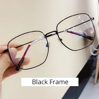 Black Frame Ralferty больших размеров, очки с оправой Для женщин Для мужчин большой Золотые оправы для очков, оптический по рецепту очки окуляры очки de grau M1903 - Цвет оправы: Black Frame