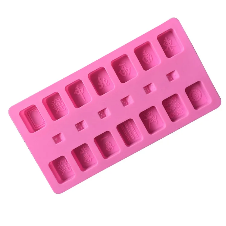 Еда gradeMahjong 3D Силиконовые шоколадные формы конфеты печенья выпечки плесень