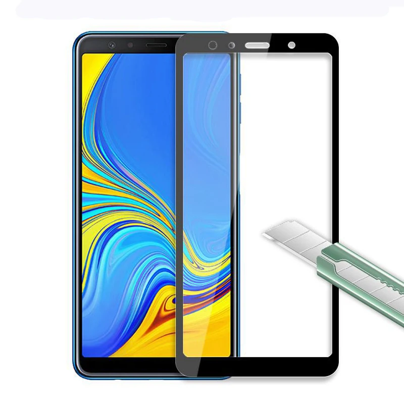 Закаленное стекло с полным покрытием для Samsung Galaxy S10e M20 M10 A7 A9 A8 A6 Plus J4 J6 2018 A5 J5 J7 2017