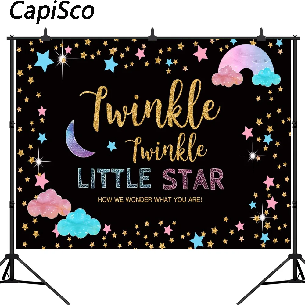 Capisco Мерцающая маленькая звезда фон для фотосъемки на день рождения вечеринка в