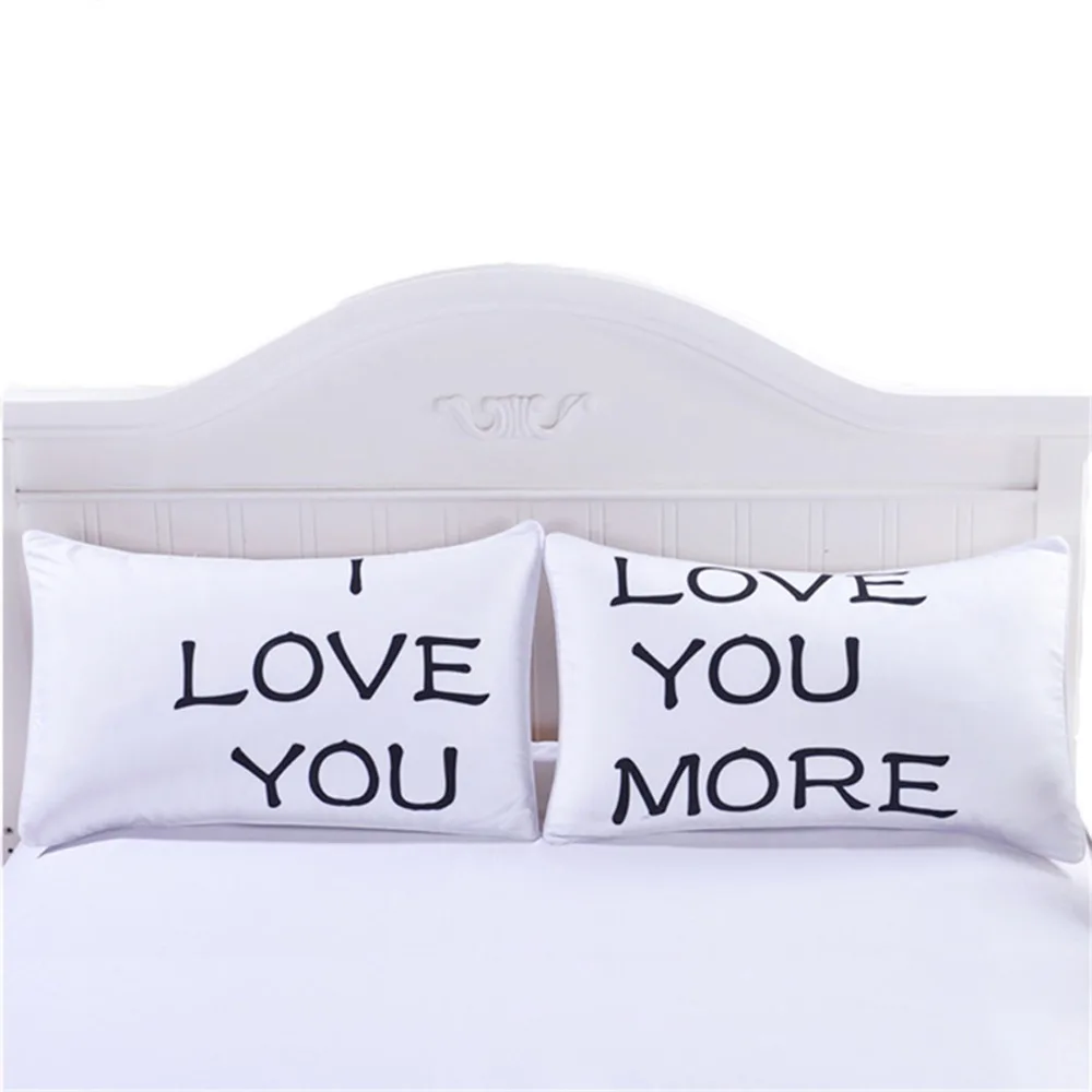 2 шт. Наволочка на подушку Чехол чехол пара подарок любимым decorativewhite Подушка s для