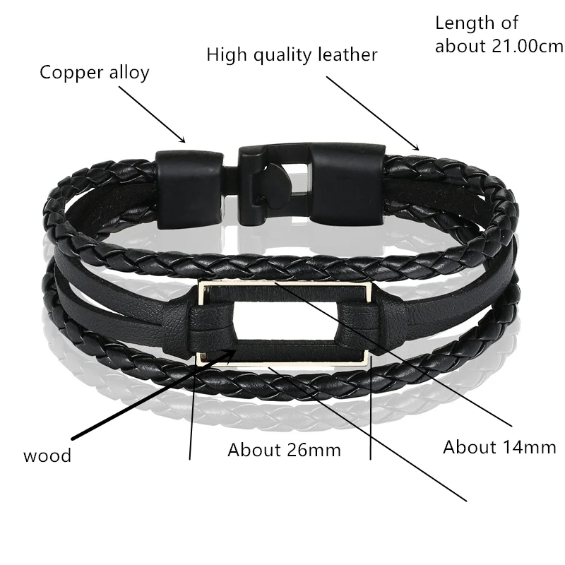 Мужской винтажный браслет 4 цветной кожаный 2018|womens bracelets vintage|leather braceletleather bracelet men |