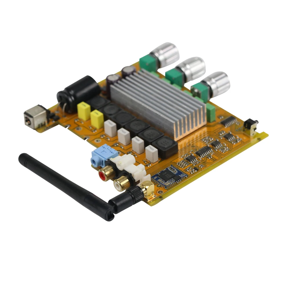 GHXAMP TPA3116 2 1 Bluetooth Плата усилителя AUX CSR8635 4 0 HIFI Цифровой усилитель высокой мощности