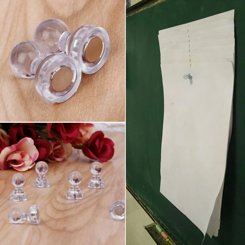 6 шт прозрачная бесцветная Магнитная Пластиковая Доска сообщения|Канцелярские