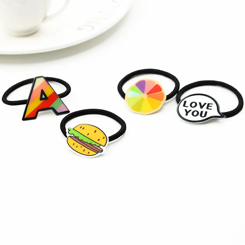 Милый мультяшный арбуз киви Фрукты гамбургер акриловый держатель для конского