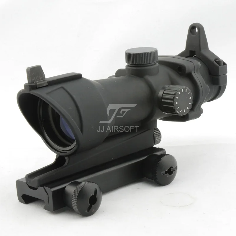 JJ Airsoft ACOG Style 4x32 прицел красный/зеленый сетка с Killflash/Kill Flash (черный/коричневый)